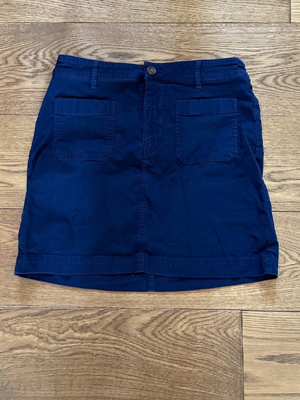 J Crew Factory, Navy chino skirt, size 2, Like new